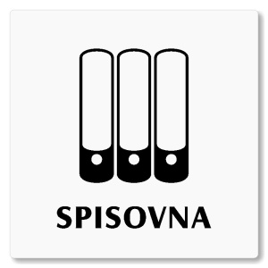Spisovna, 100x100mm, bílá, Nevada